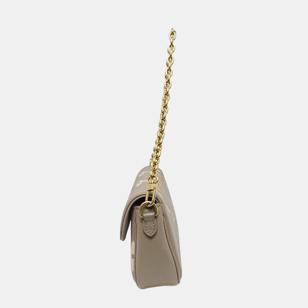 IVY Monogram Calfskin Gray