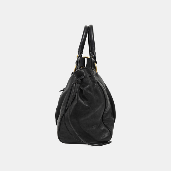 Calfskin Tote Bag Black