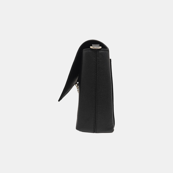 Calfskin Shoulder Bag Extra Small Black