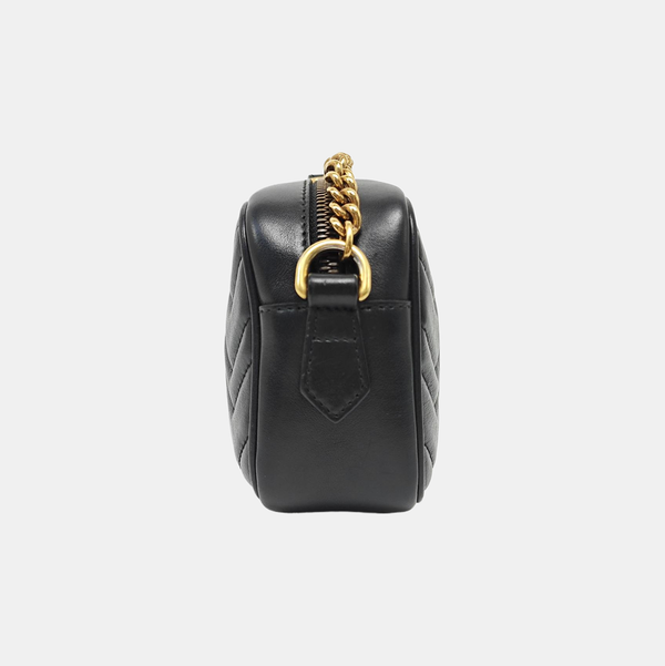GG Marmont Mini Quilted Calfskin Black