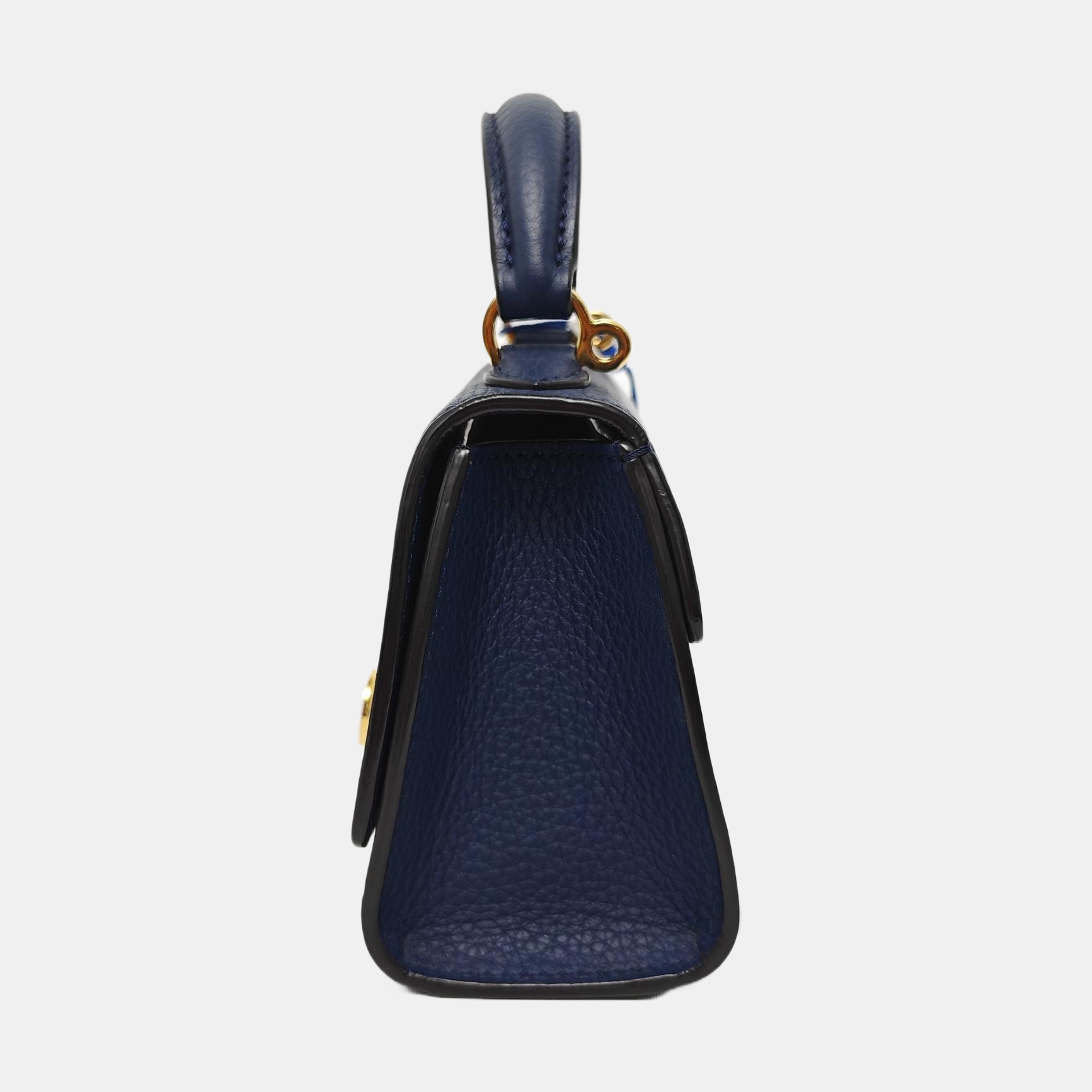 Calfskin Shoulder Bag Mini Blue