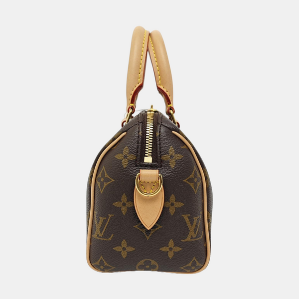 SPEEDY 20 Monogram Coated Canvas Brown