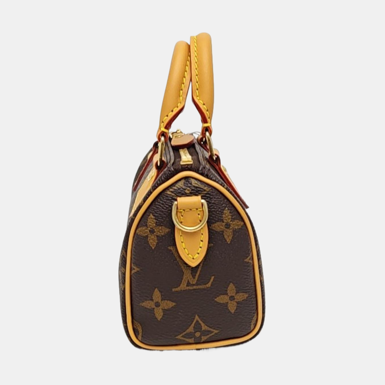 SPEEDY Nano Monogram Coated Canvas Brown