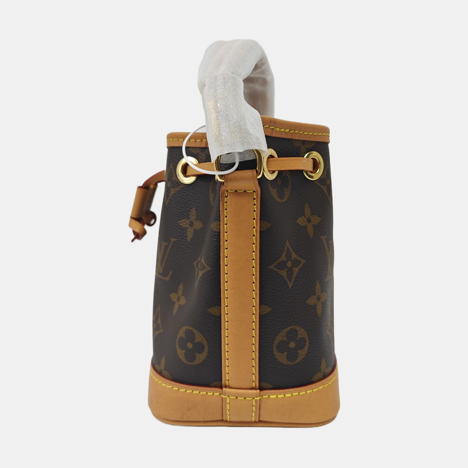 NOÉ Nano Monogram Coated Canvas Brown