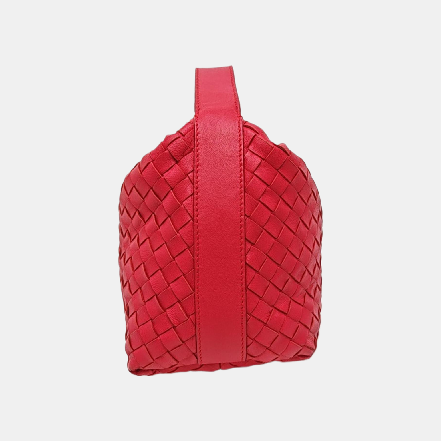 Lambskin Top Handle Bag Red
