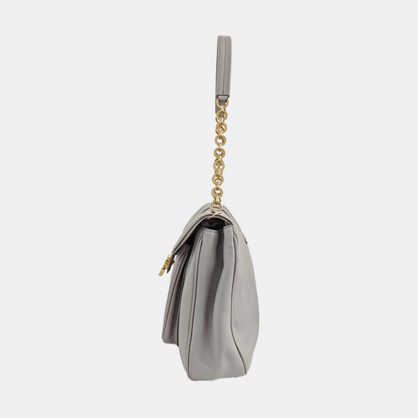 Calfskin Shoulder Bag Gray