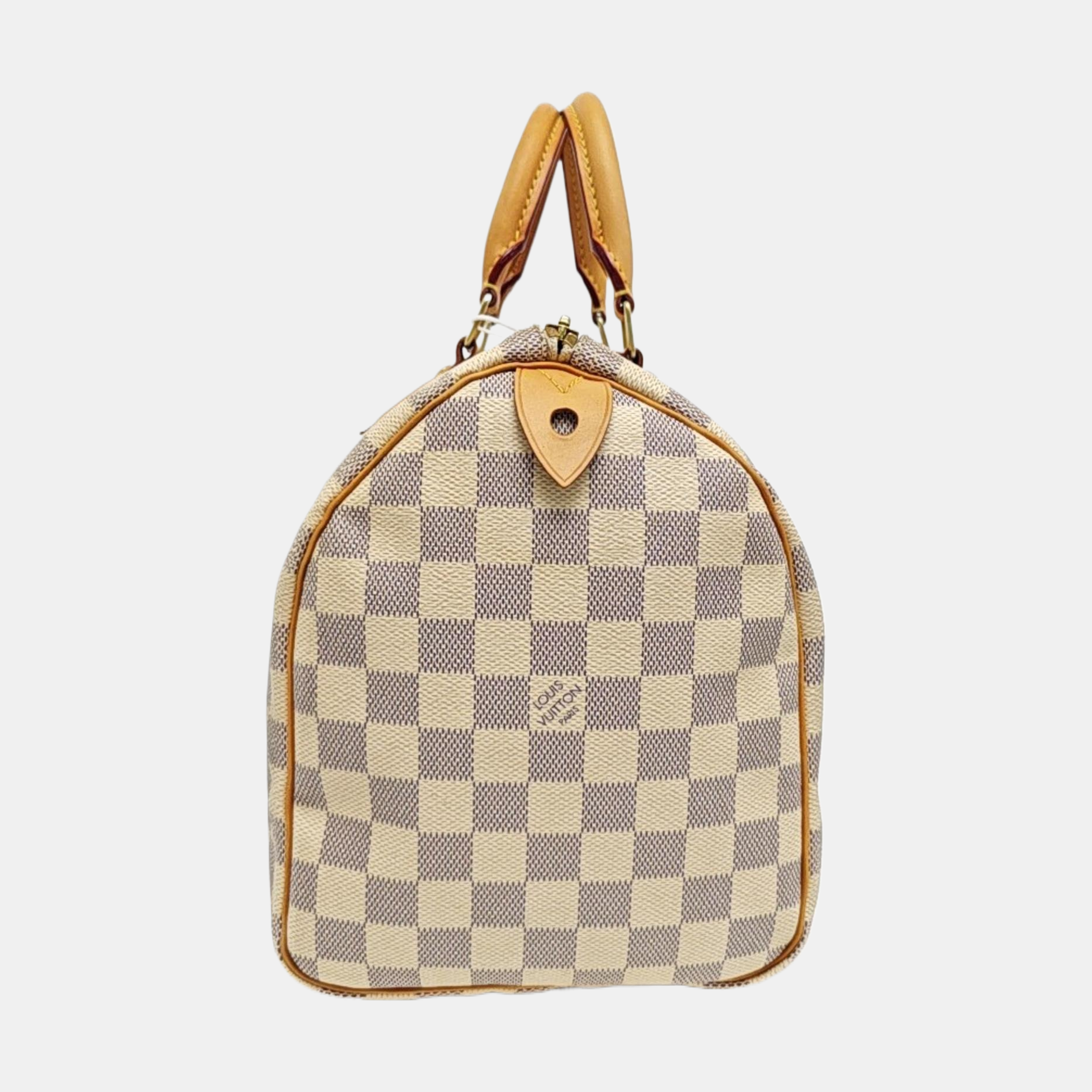 SPEEDY 30 Damier Azur Coated Canvas White