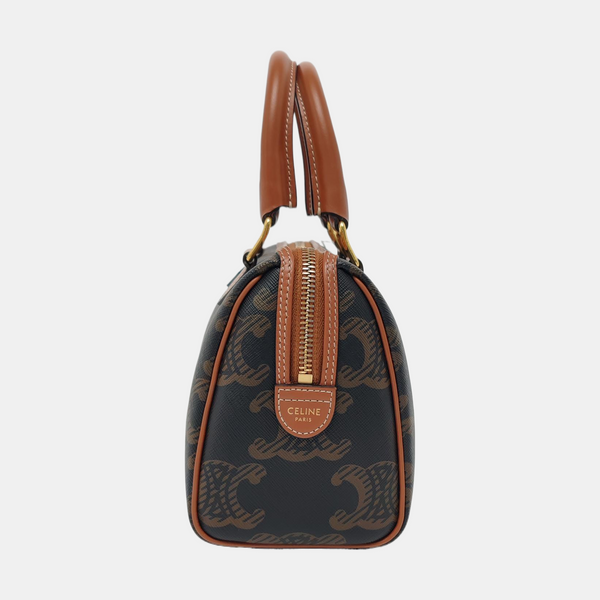 MACADAM Small Coated Canvas Brown