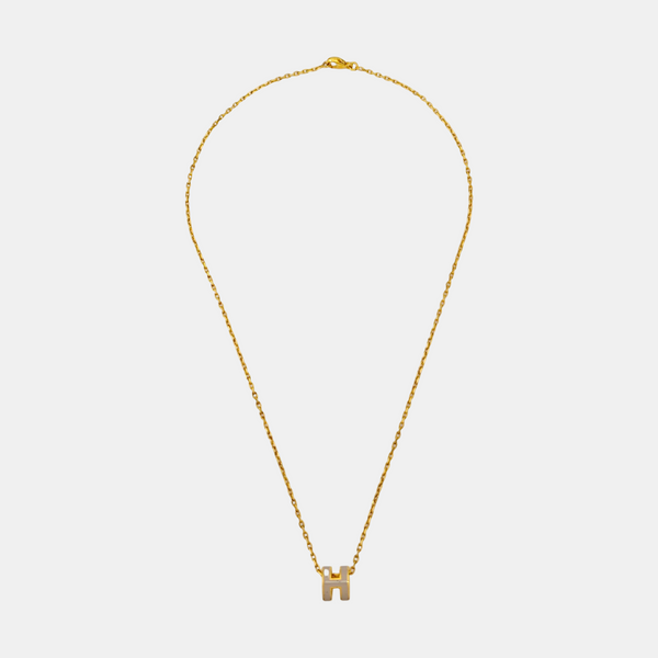 Pop H Metal Gold Necklace