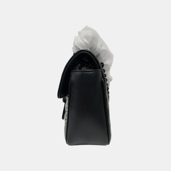 GG Marmont Small Quilted Calfskin Black
