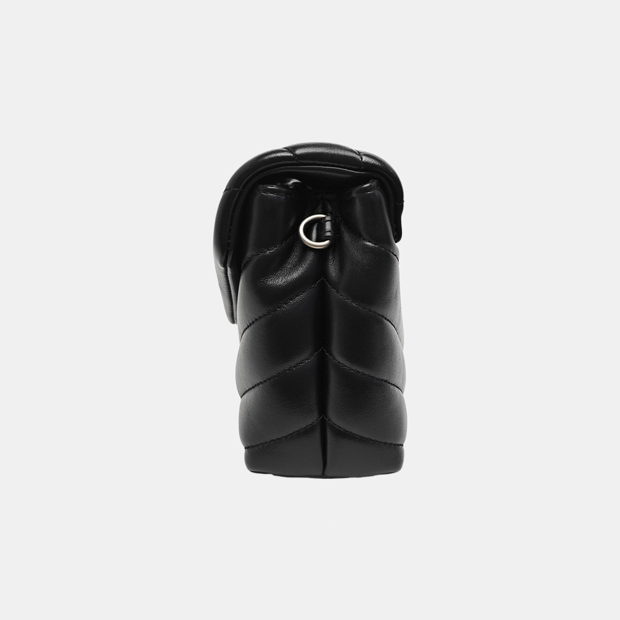 LOULOU Extra Small Chevron Calfskin Black