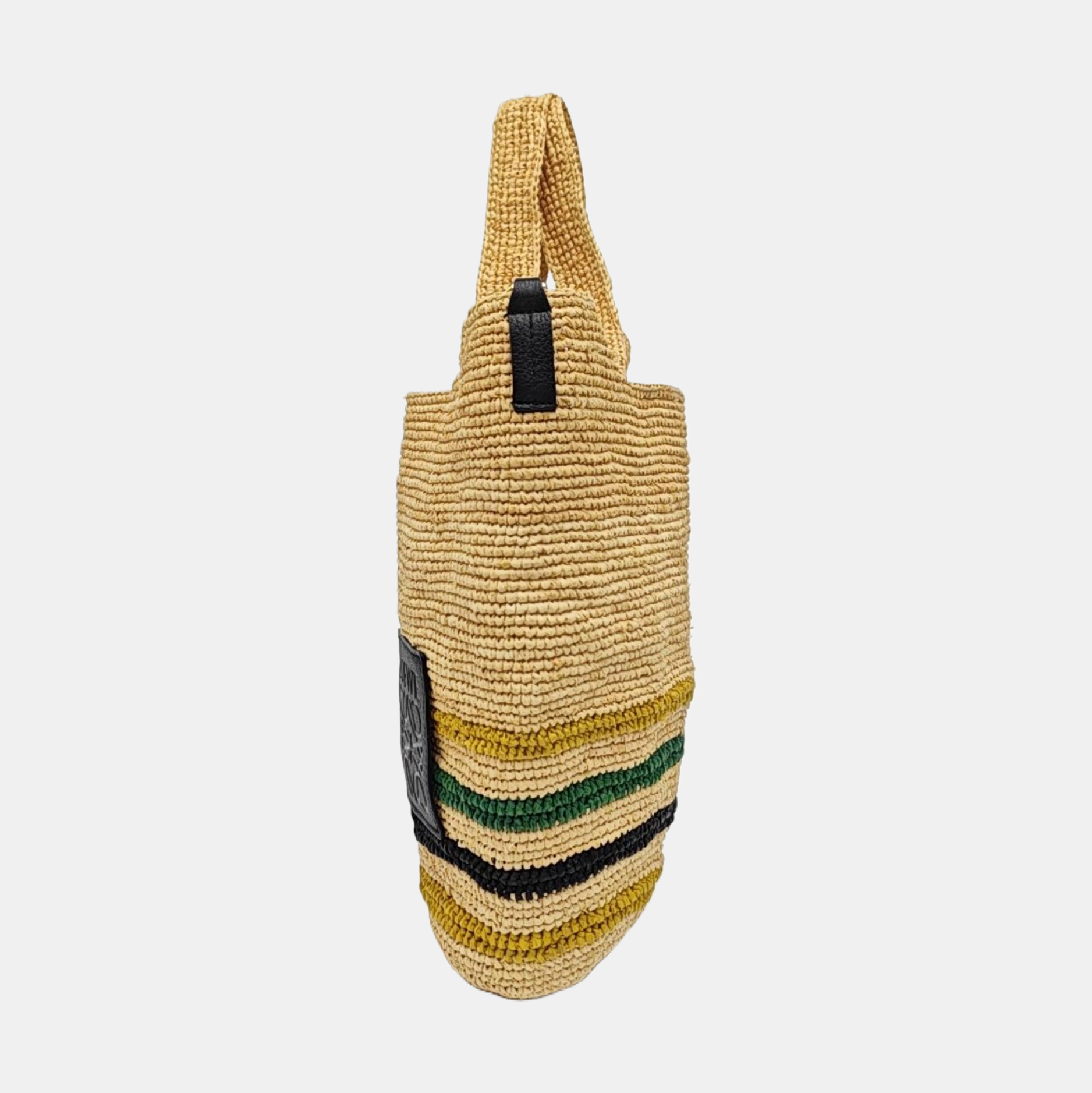 Special Material Bucket Bag Beige