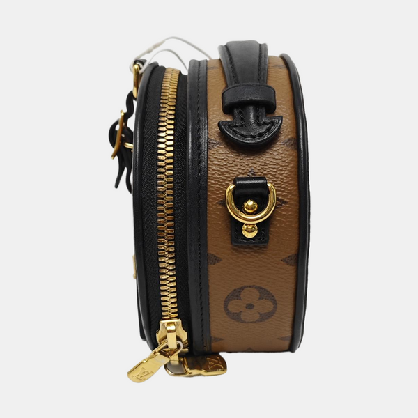 BOITE CHAPEAU Mini Monogram Coated Canvas Brown