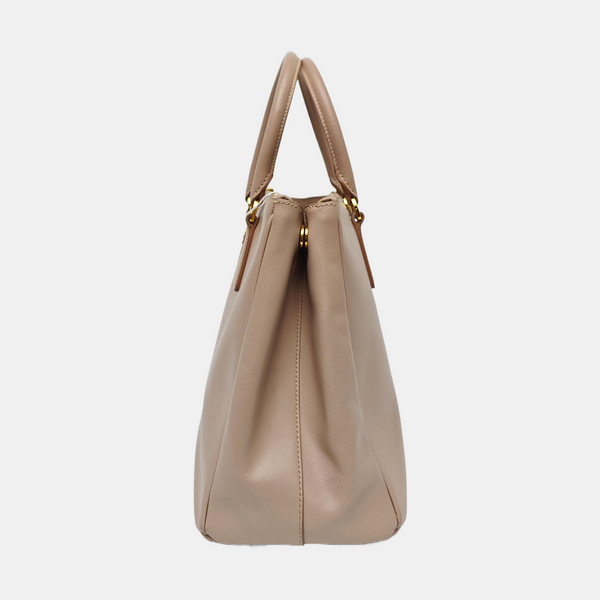 Galleria Large Saffiano Calfskin Pink