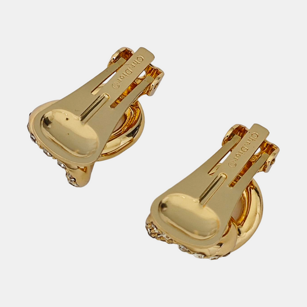 Metal Gold Clip On Earrings