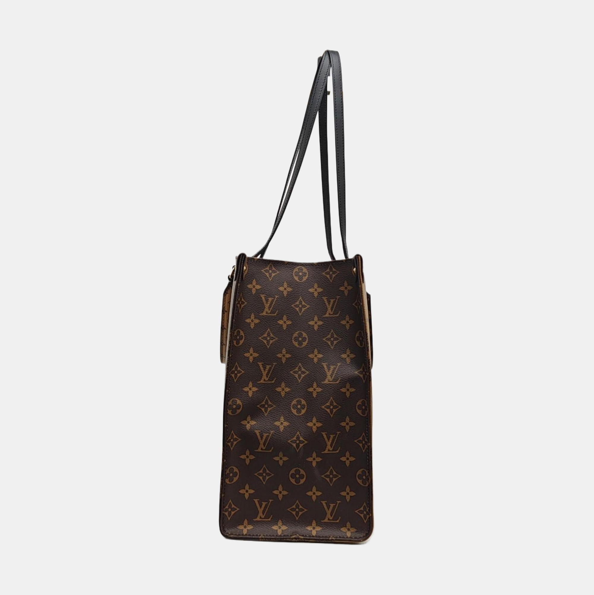 ONTHEGO GM Monogram Coated Canvas Brown
