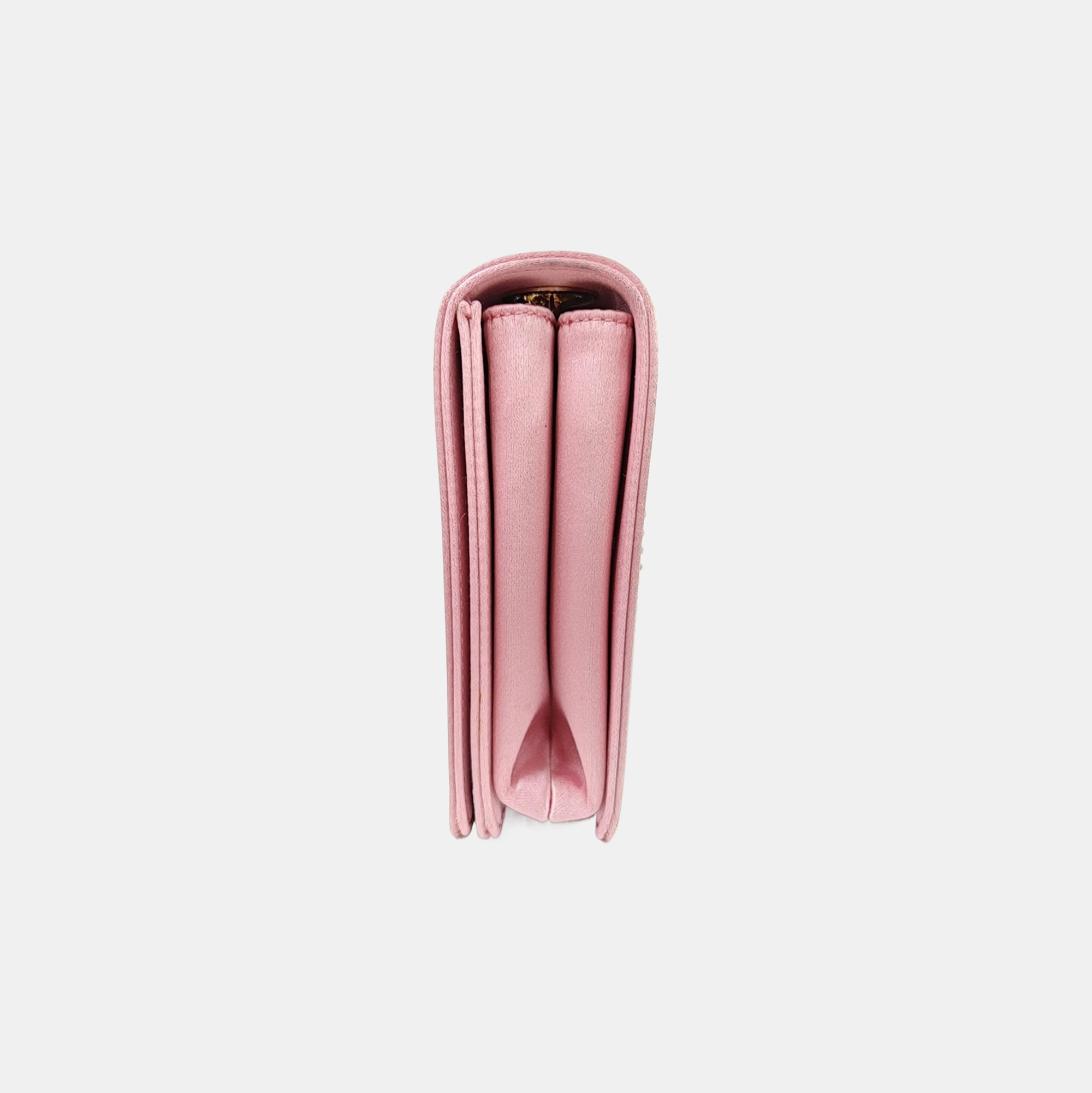 Silk Satin Shoulder Bag Pink