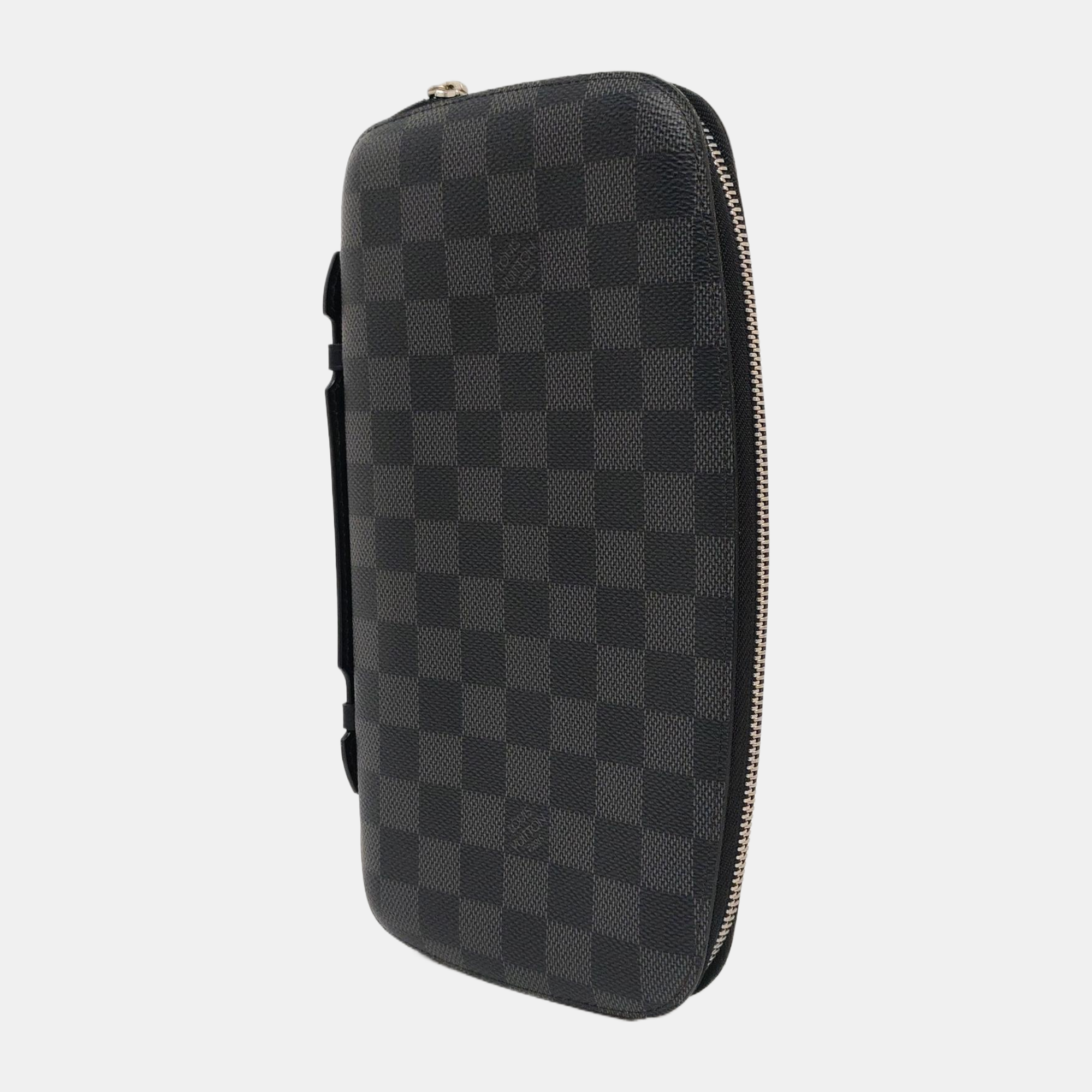 ATOLL Damier Graphite Calfskin Black