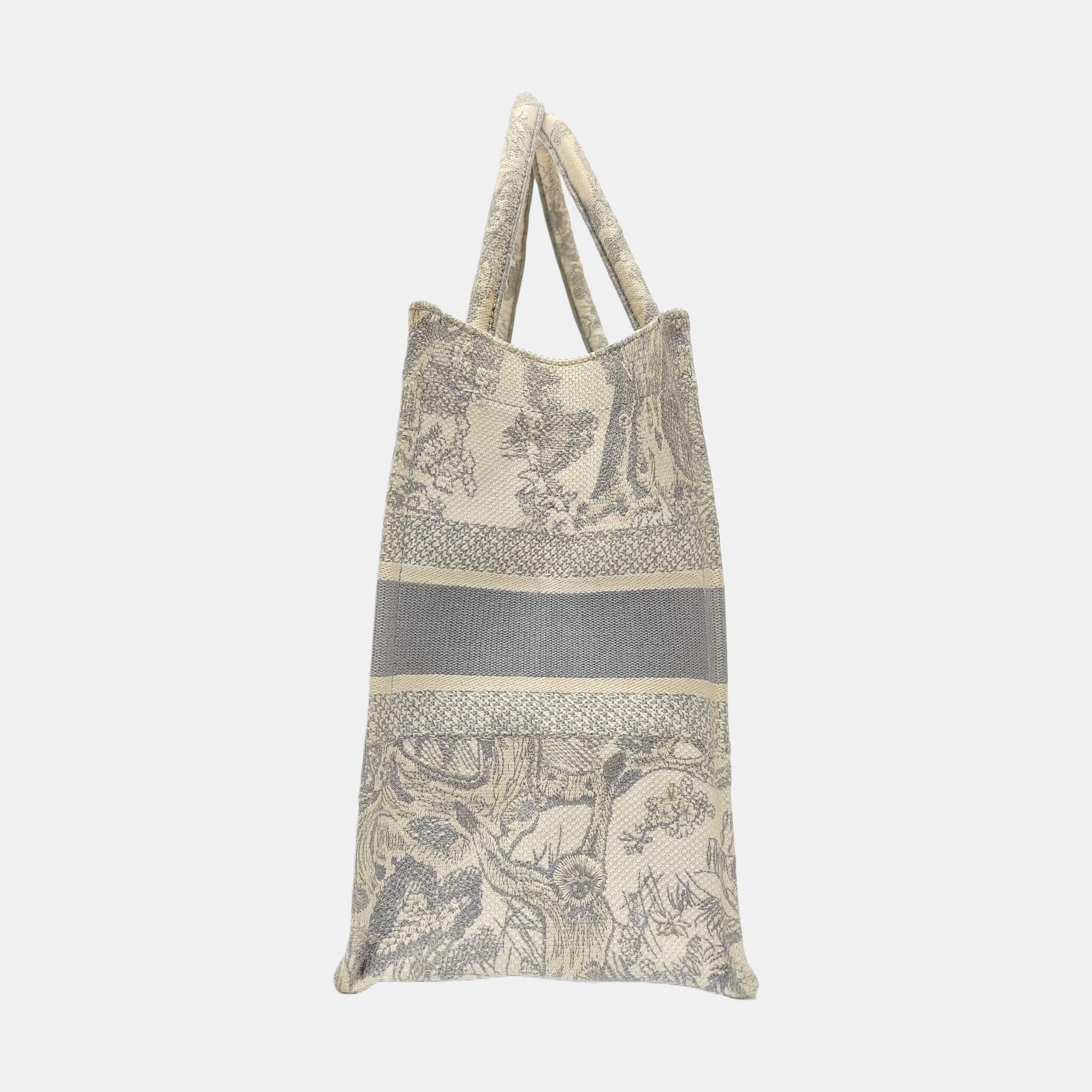 Book Tote Medium Canvas Gray