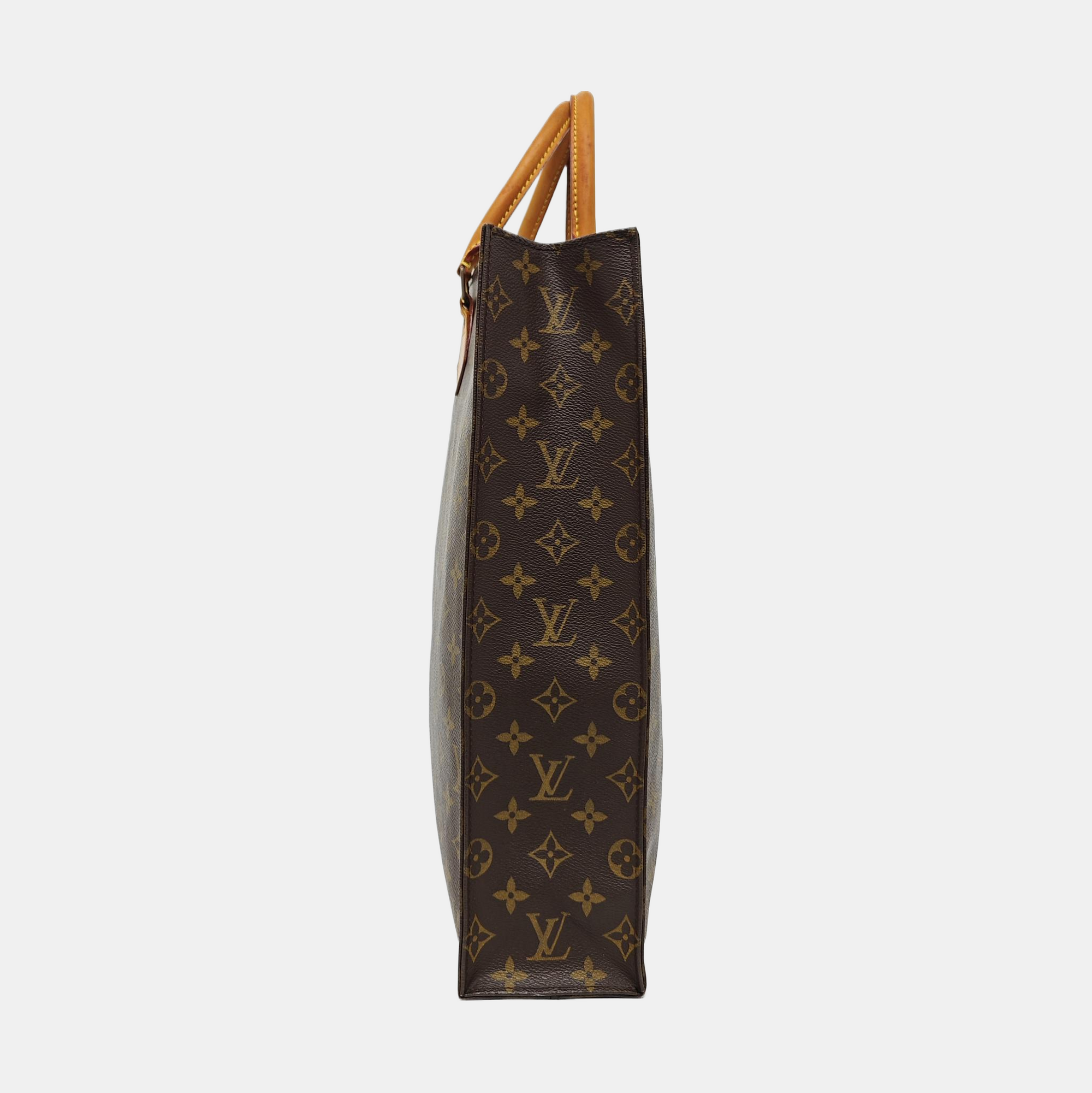SAC PLAT GM Monogram Coated Canvas Brown