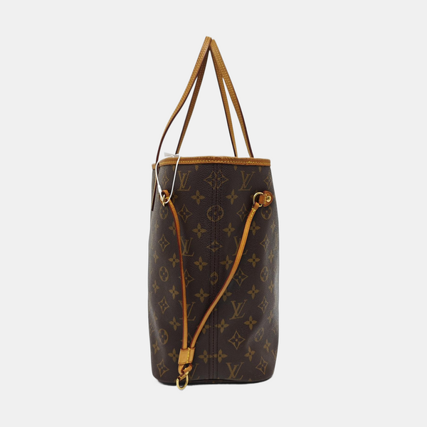 NEVERFULL MM Monogram Coated Canvas Brown