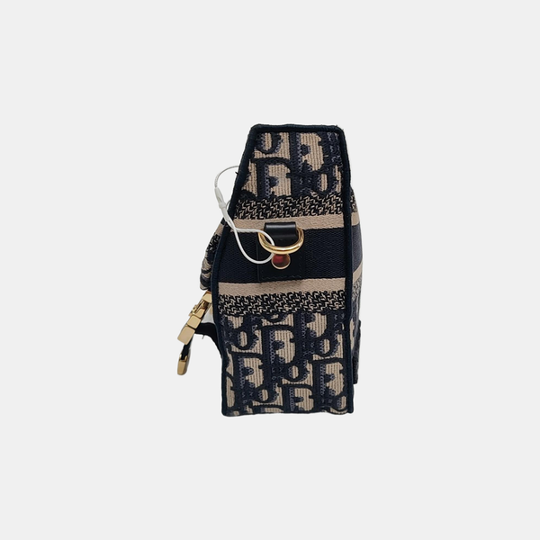 Diorcamp Small Oblique Canvas Blue