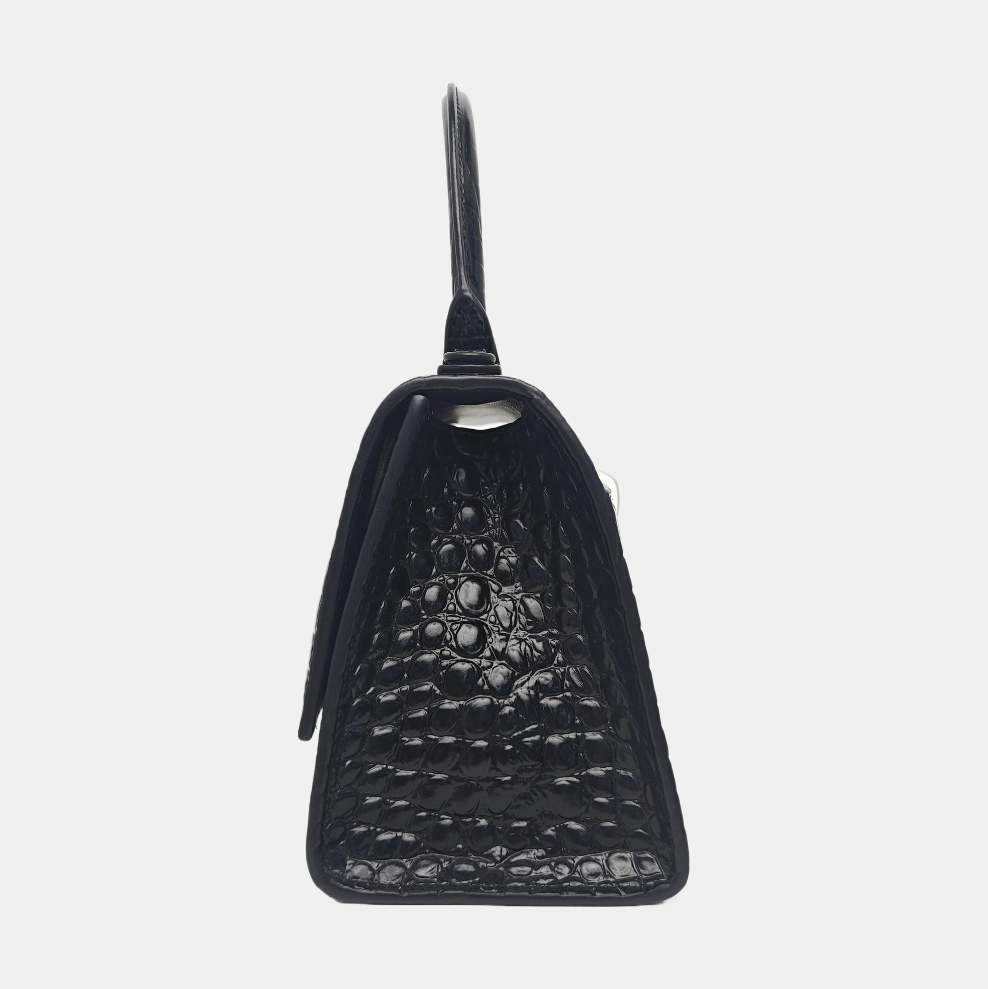 Hourglass S Calfskin Black