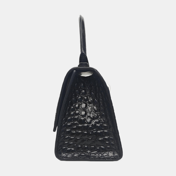 Hourglass S Calfskin Black