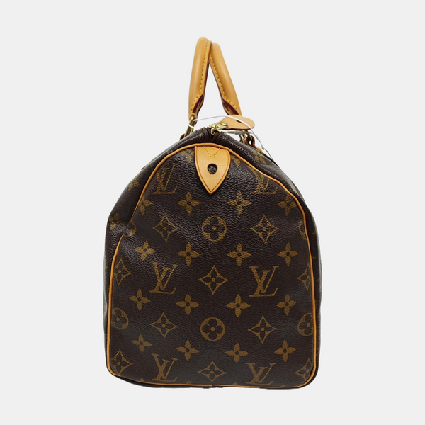SPEEDY 30 Monogram Coated Canvas Brown