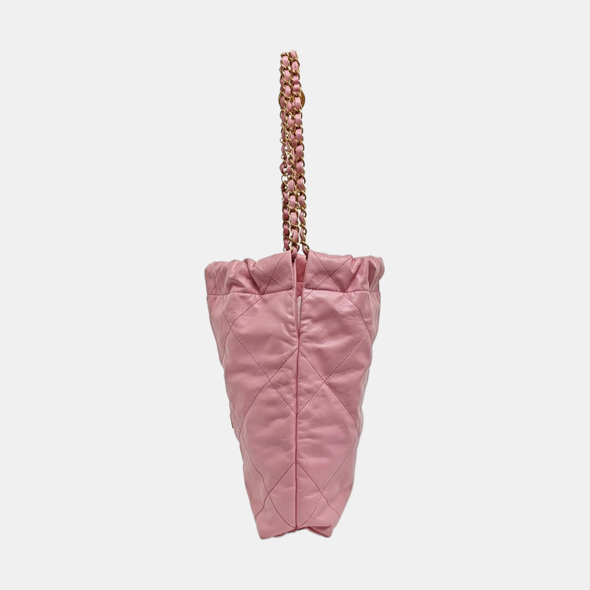 CHANEL 22 Small Quilted Calfskin Pink