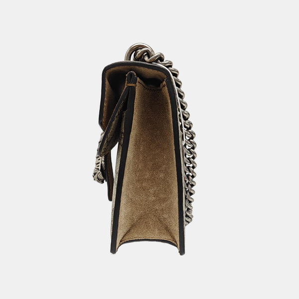 Dionysus Mini Monogram Coated Canvas Beige