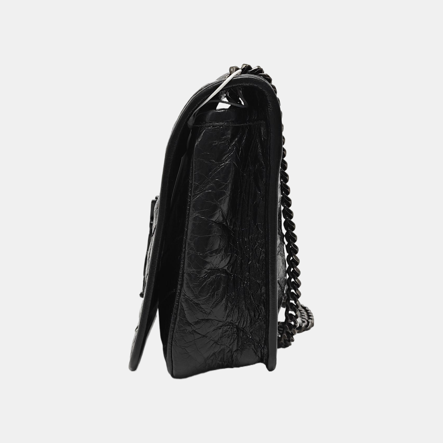 NIKI Mini Chevron Calfskin Black