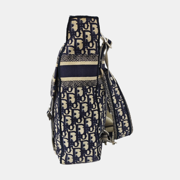 Oblique Canvas Backpack Blue