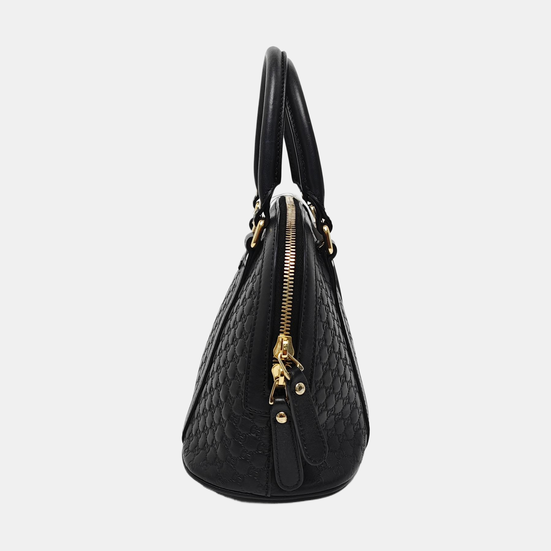 Microguccissima Monogram Calfskin Black