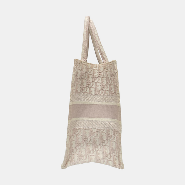 Book Tote Medium Oblique Canvas Pink