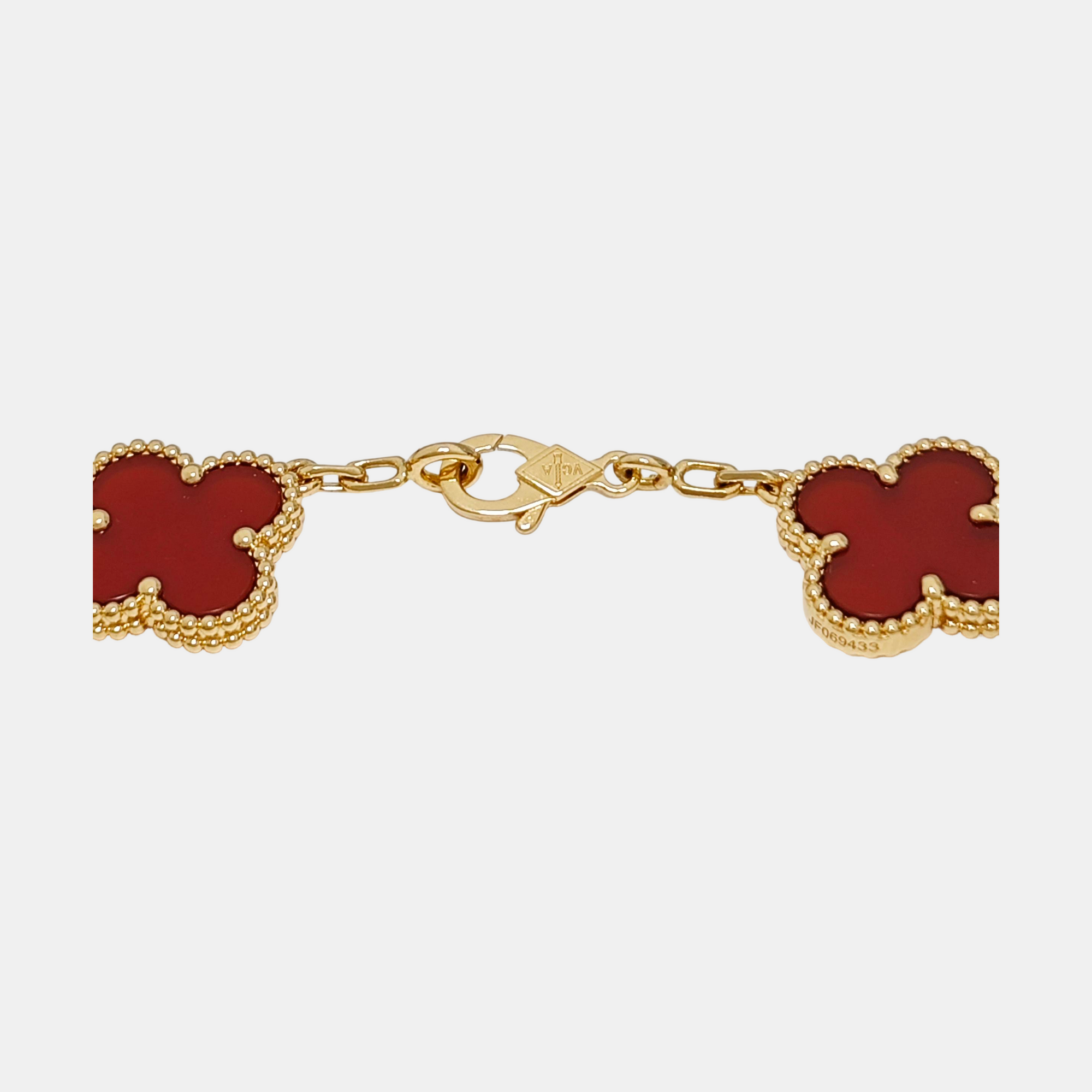 Vintage Alhambra 18k Gold Bracelet