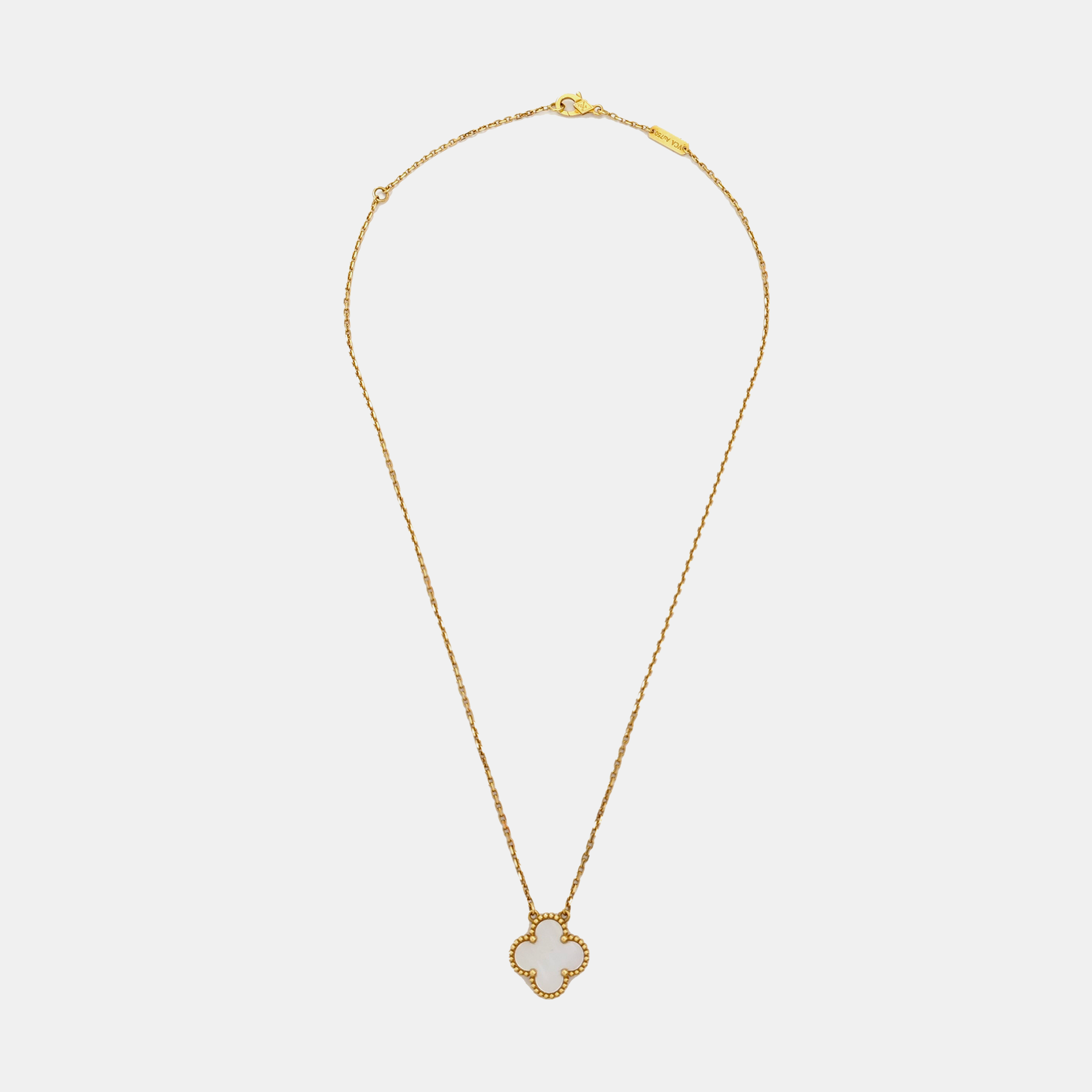 Vintage Alhambra 18k Gold Necklace