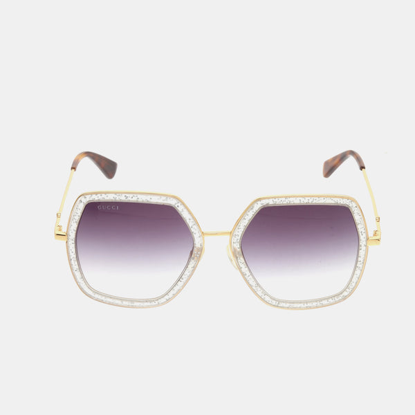 Gray Synthetic Sunglasses