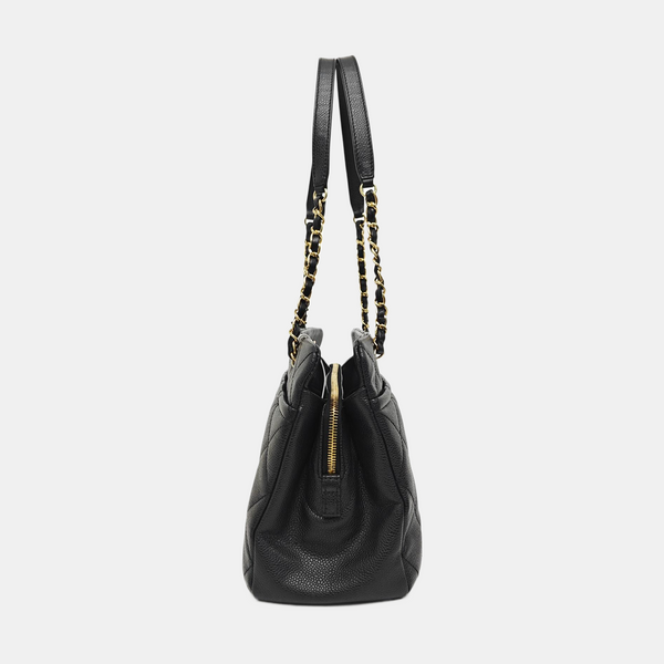 CC TIMELESS SOFT Quilted Grained Calfskin Black