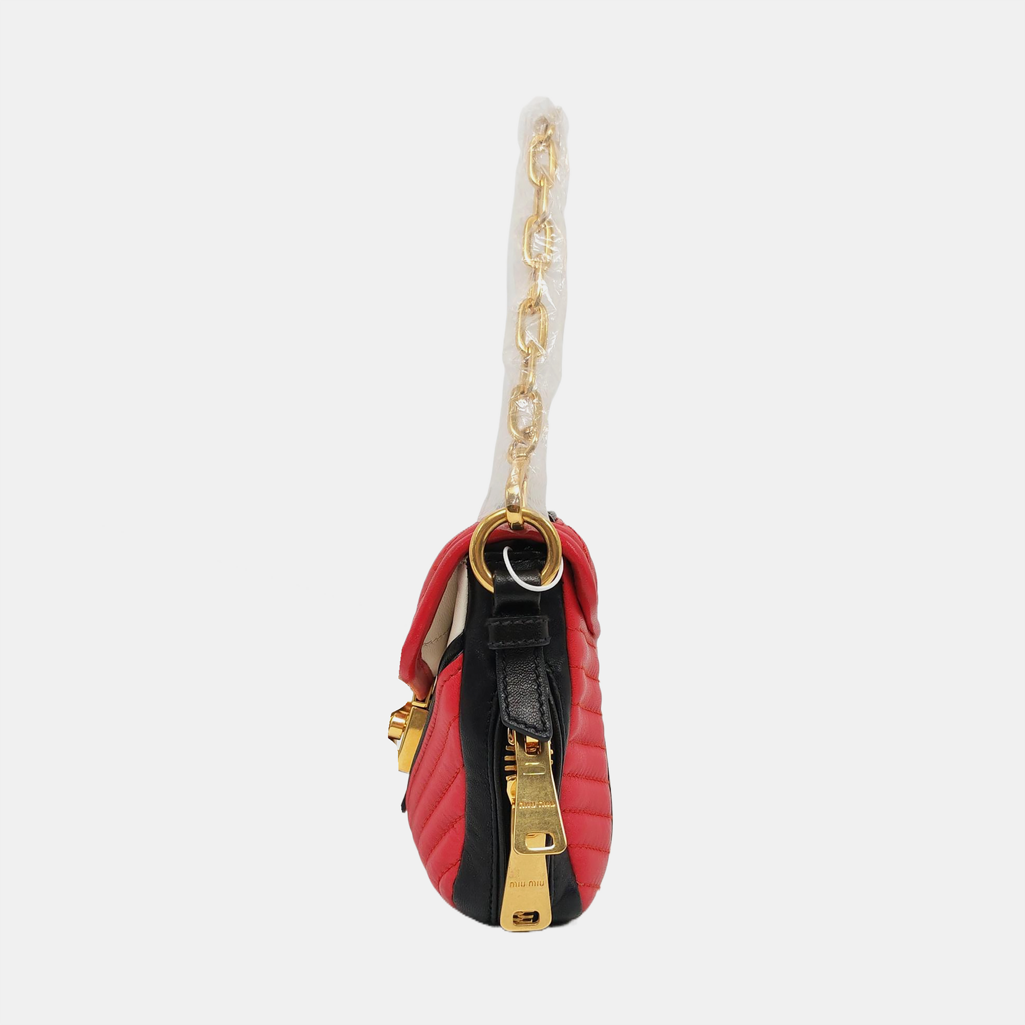 Quilted Lambskin Shoulder Bag Red