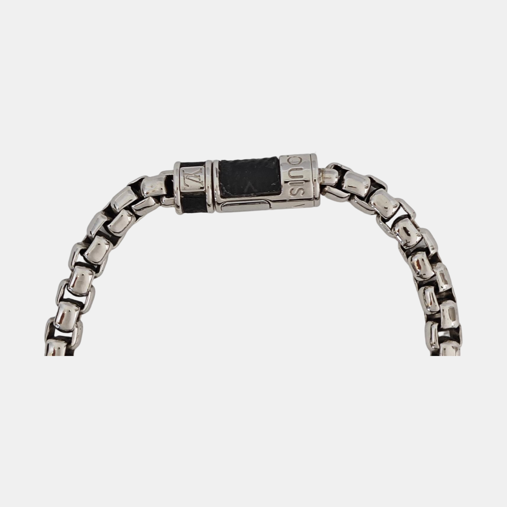 MONOGRAM CHAIN Coated Canvas Silver Bracelet