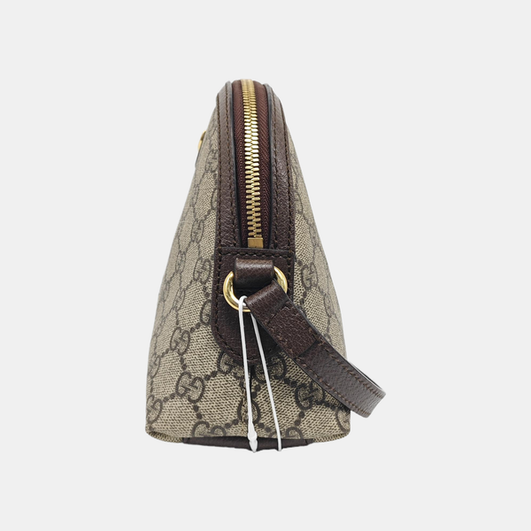Ophidia Small Monogram Coated Canvas Beige