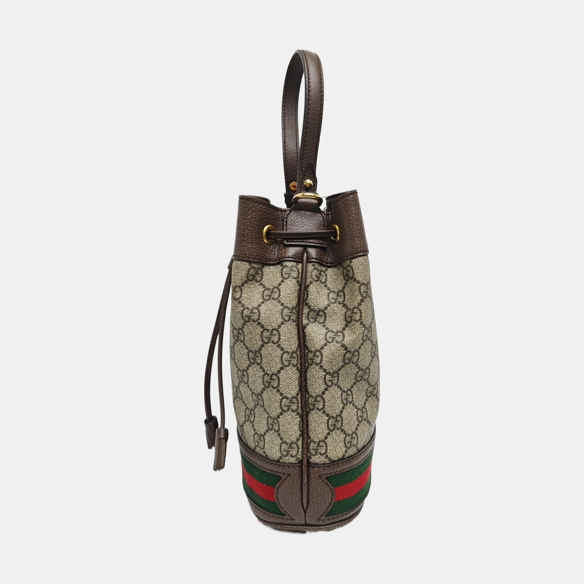 Ophidia Small Monogram Coated Canvas Beige