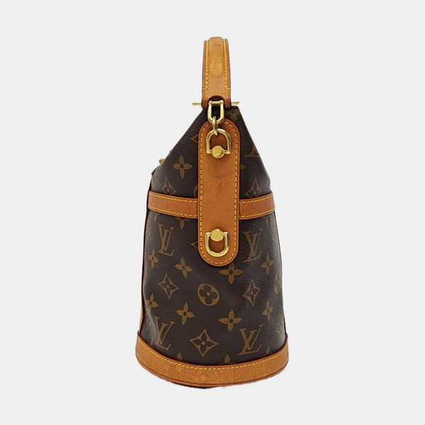 DUFFLE Monogram Coated Canvas Brown