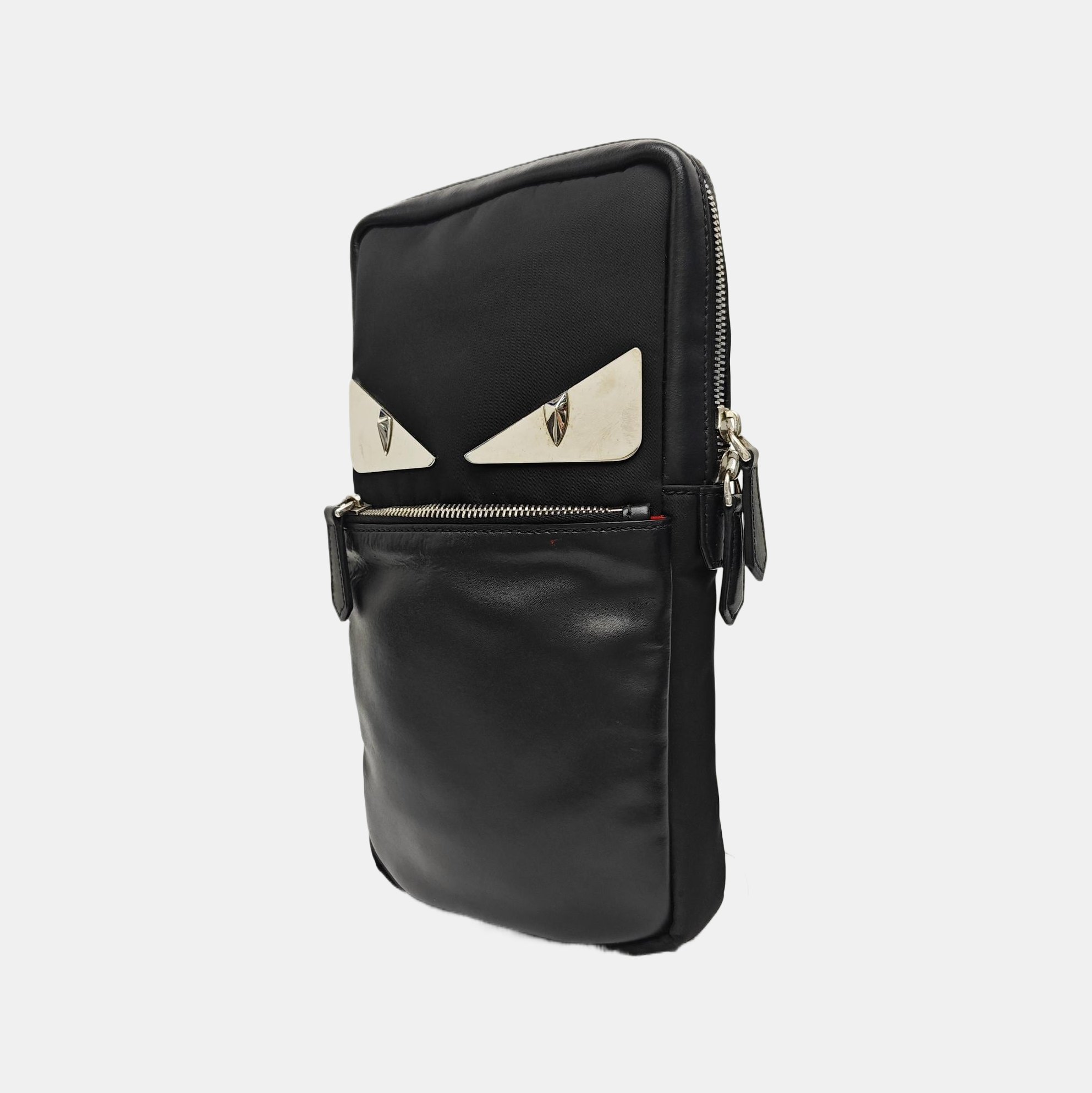 Calfskin Shoulder Bag Black