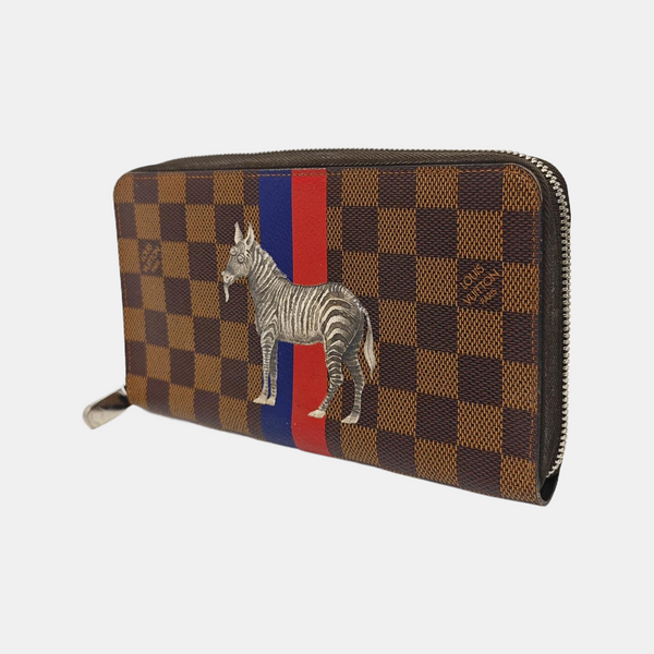 Damier Ebene Coated Canvas Wallet Brown