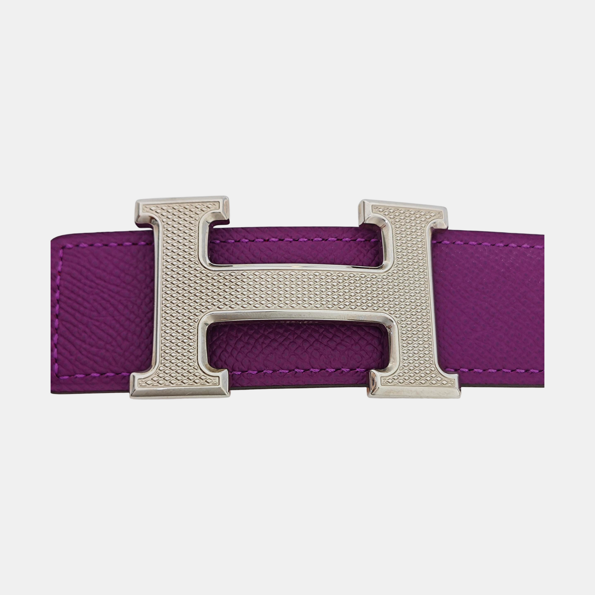 Leather Belt Purple