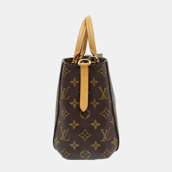 MONTAIGNE BB Monogram Coated Canvas Brown
