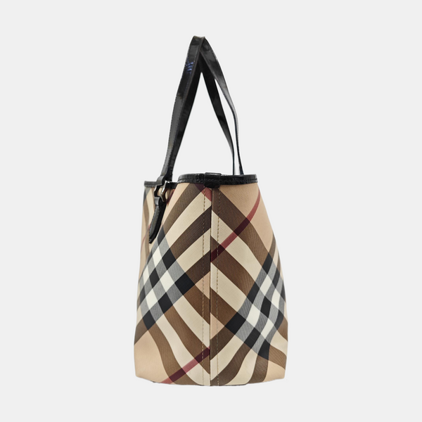 Reversible Bag Medium Coated Canvas Beige