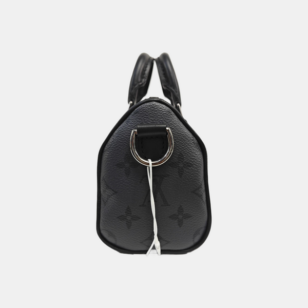 KEEPALL Mini Monogram Coated Canvas Black